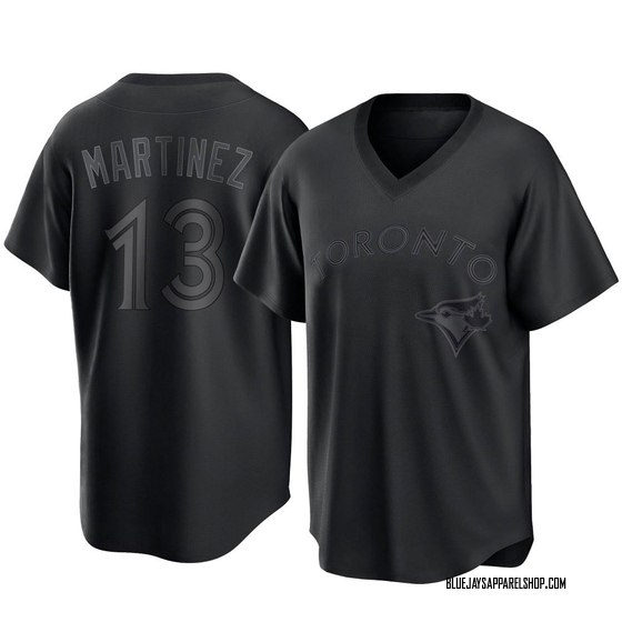 Men's Toronto Blue Jays Buck Martinez Black Pitch Fashion Jersey - Replica