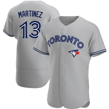 Men's Toronto Blue Jays Buck Martinez Gray Road Jersey - Authentic
