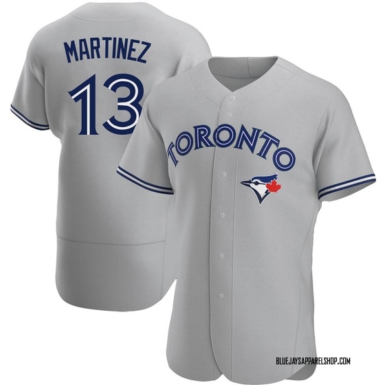 Men's Toronto Blue Jays Buck Martinez Gray Road Jersey - Authentic