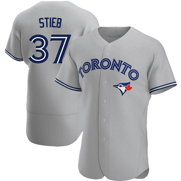 Men's Toronto Blue Jays Dave Stieb Gray Road Jersey - Authentic