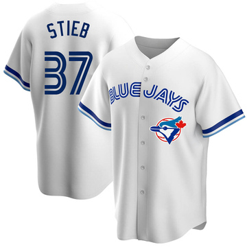 Men's Toronto Blue Jays Dave Stieb White Home Cooperstown Collection Jersey - Replica