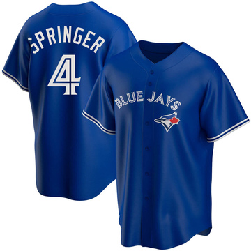 Men's Toronto Blue Jays George Springer Royal Alternate Jersey - Replica