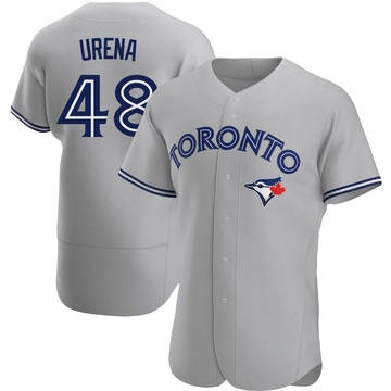 Men's Toronto Blue Jays Jose Urena Gray Road Jersey - Authentic