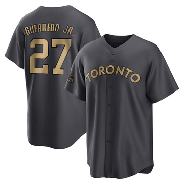 Men's Toronto Blue Jays Vladimir Guerrero Jr. Charcoal Replica 2022 All-Star Jersey - Game