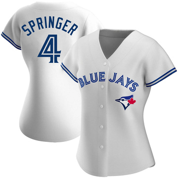 Women's Toronto Blue Jays George Springer White Home Jersey - Replica