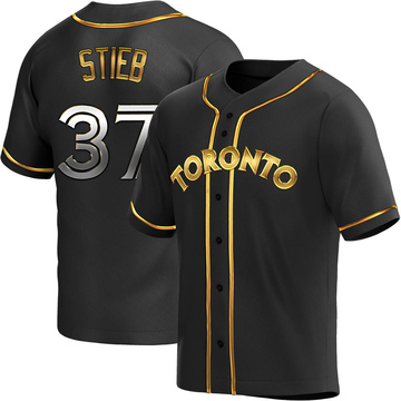 Youth Toronto Blue Jays Dave Stieb Black Golden Alternate Jersey - Replica