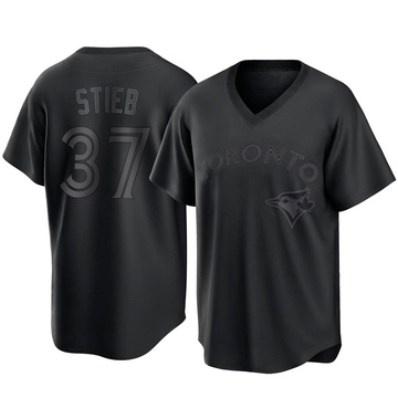 Youth Toronto Blue Jays Dave Stieb Black Pitch Fashion Jersey - Replica